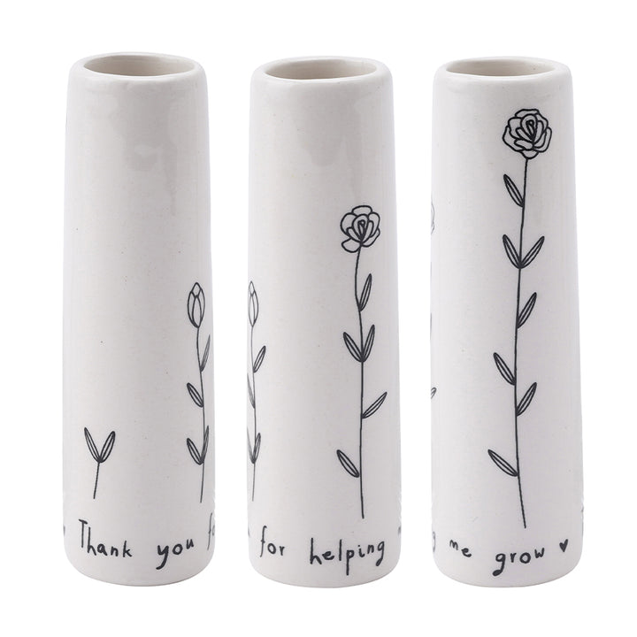 Thank You For Helping Me Grow | Little Bud Vase | Little Gift | Cracker Filler