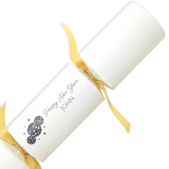 Personalised Mirror Ball New Year Crackers Kit | Add Own Names | Minimum 4