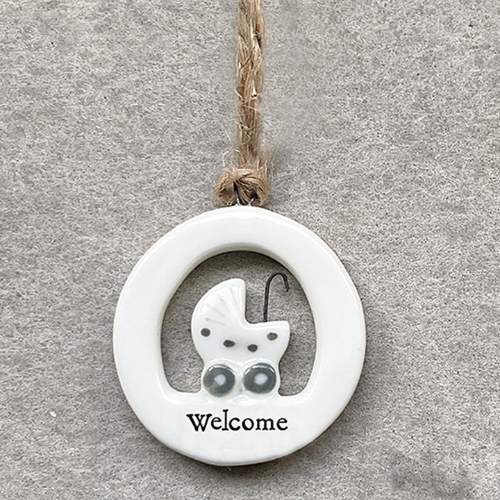 Welcome | Baby | Little Ceramic Ornament | Cracker Filler | Little Gift