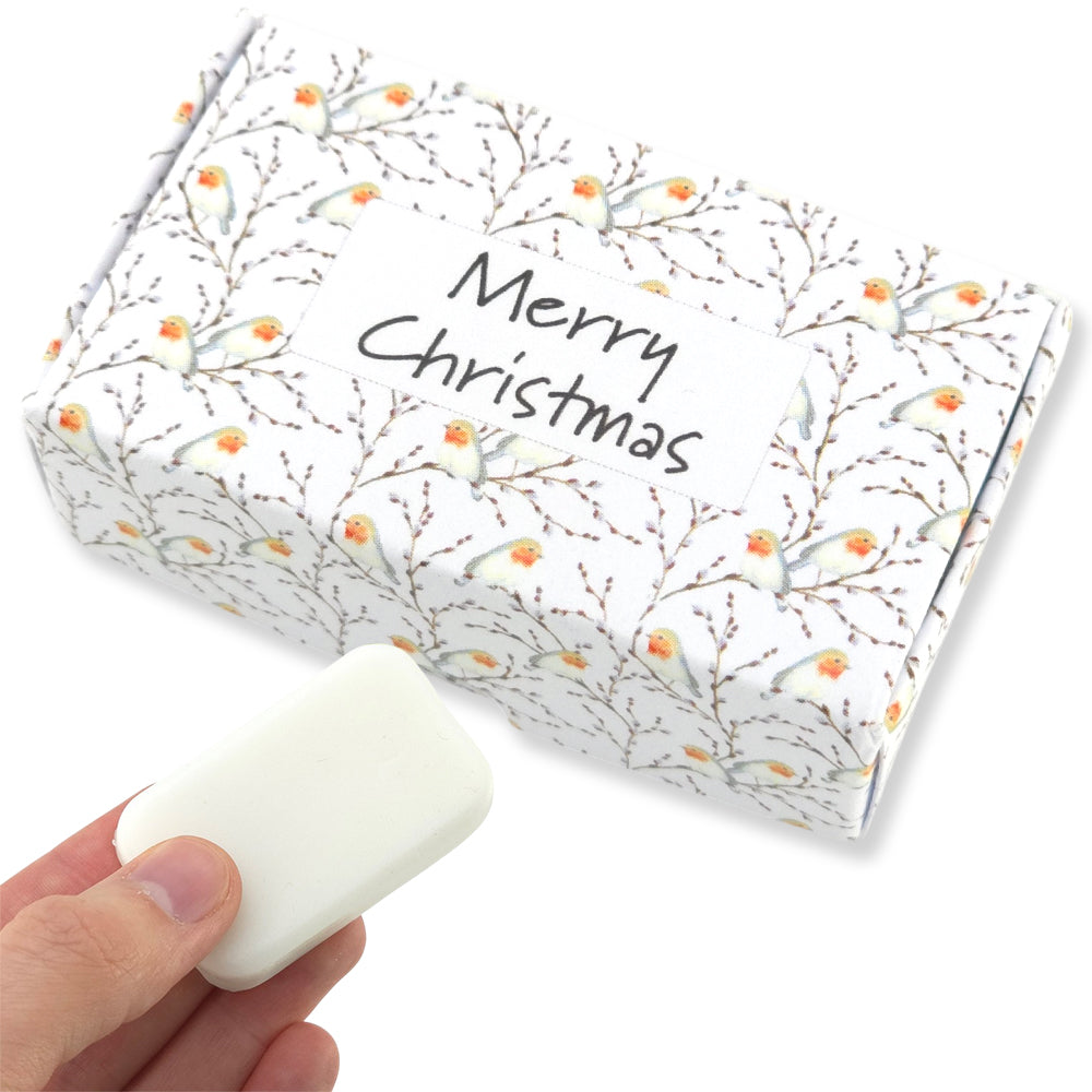 Willow & Robin | Merry Christmas | 20g Scented Soap | Little Gift | Cracker Filler