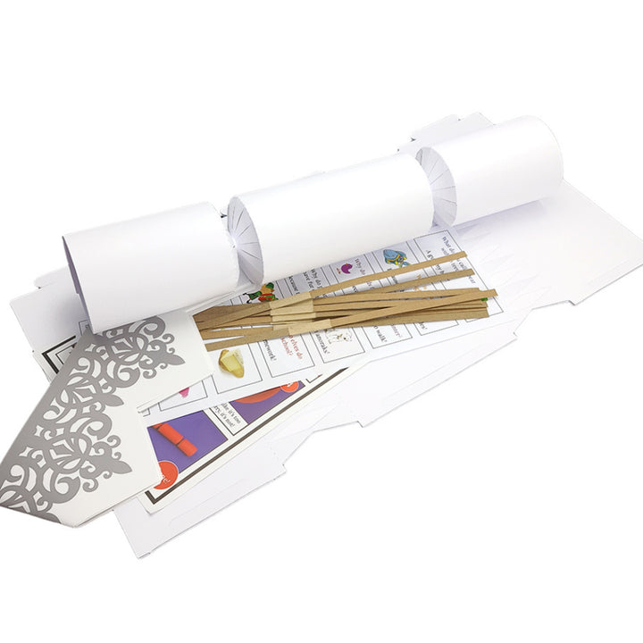 Basic White Make & Fill Your Own DIY Recyclable Christmas Cracker Craft Kit