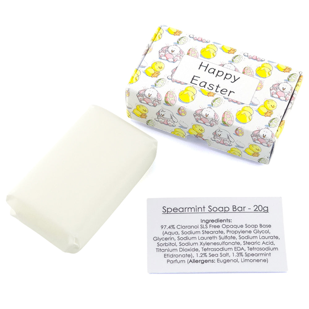 Happy Easter | Spearmint | 20g Travel Soap Bar | Little Gift | Cracker Filler