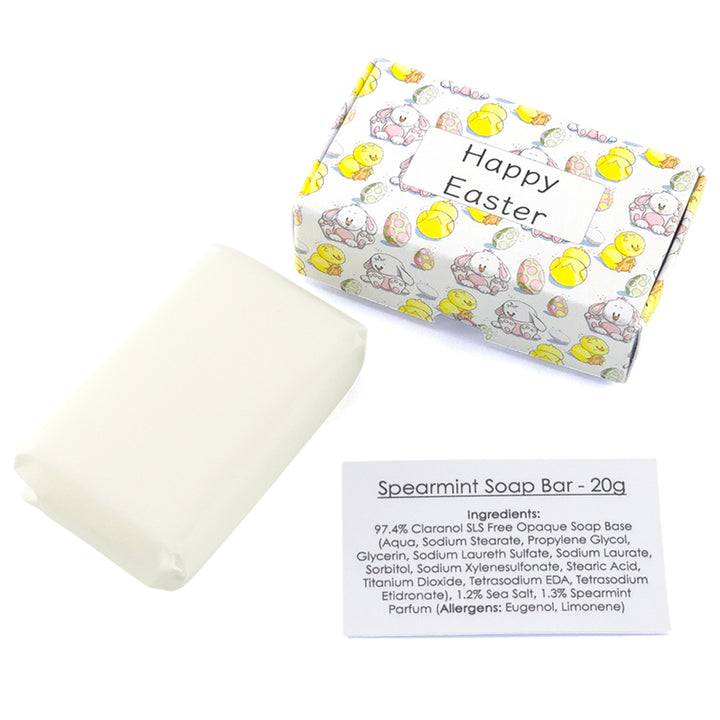 Happy Easter | Spearmint | 20g Travel Soap Bar | Little Gift | Cracker Filler