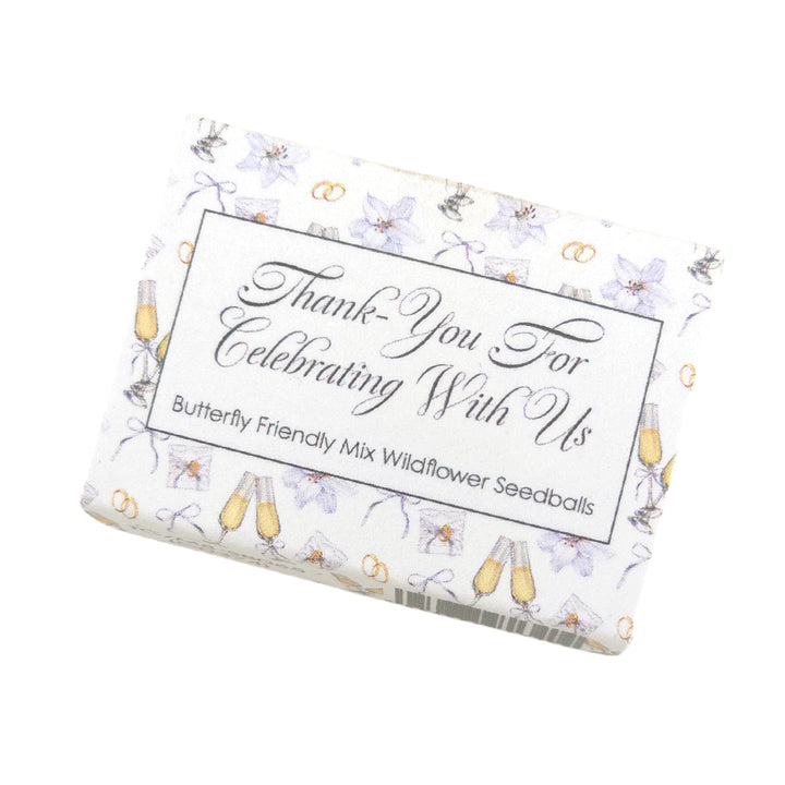 Thankyou for Celebrating | Wedding | 6 Seedball Matchbox | Cracker Filler Gift