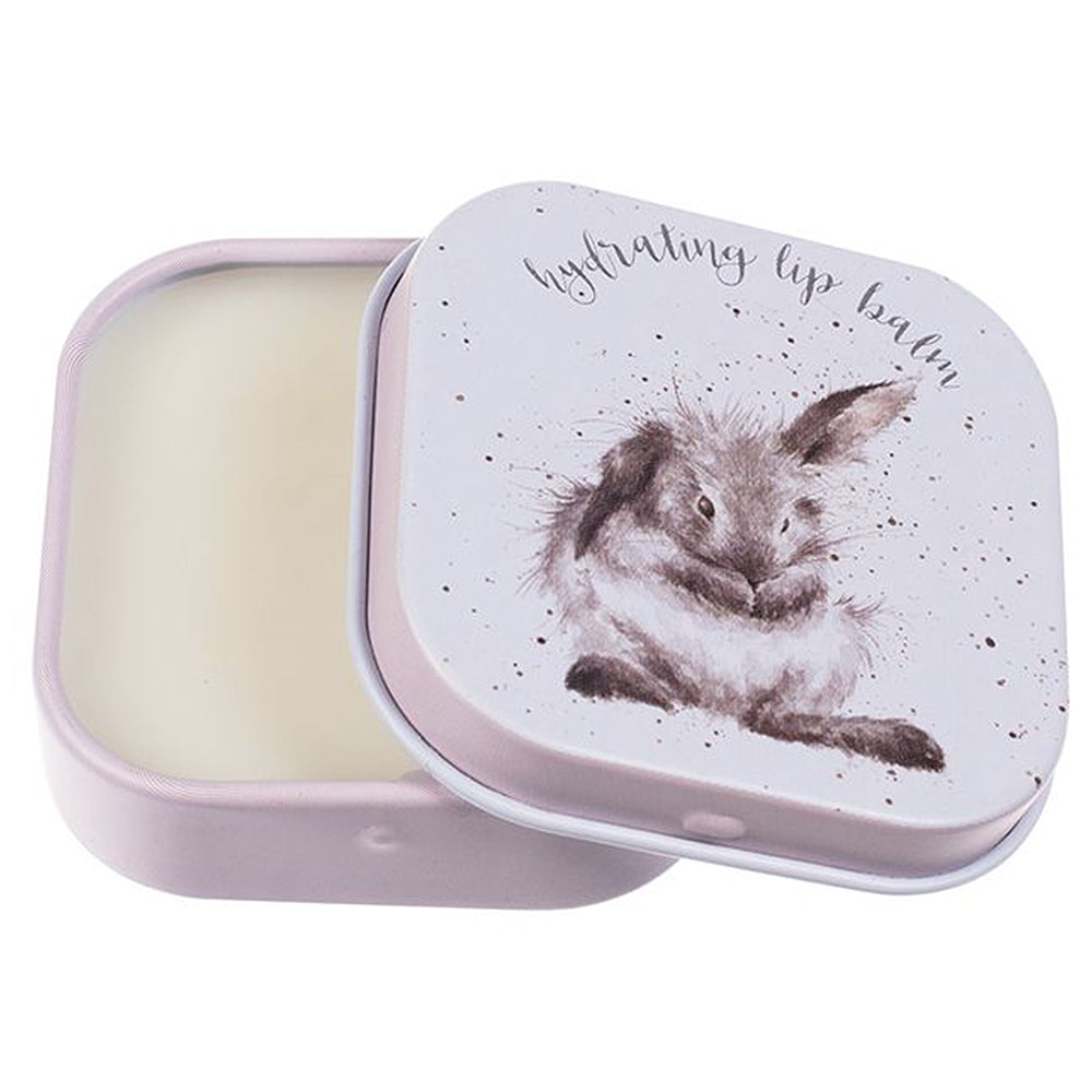 Fluffy Bunny | Wrendale Honey & Vanilla Lip Balm Tin | Cracker Filler | Mini Gift