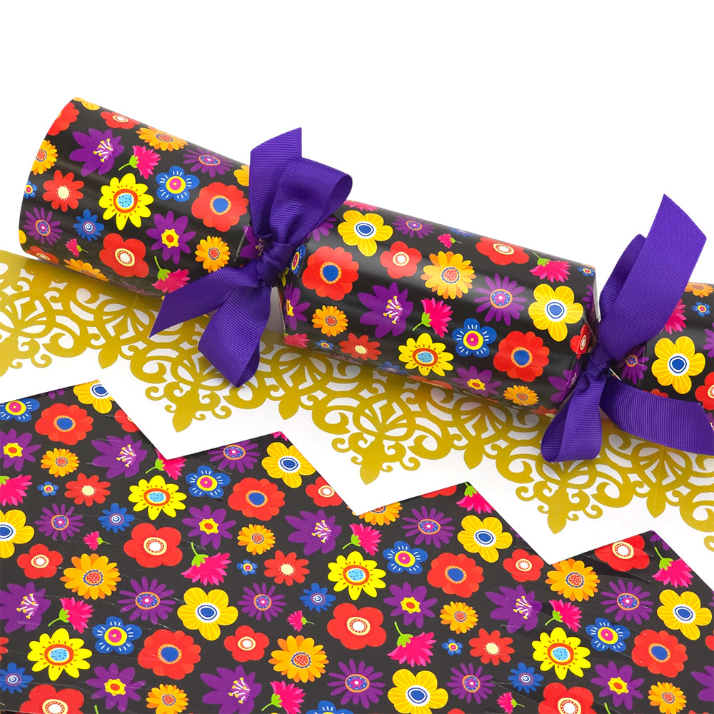 Mini Retro Flowers | Cracker Making Craft Kit | Make &amp; Fill Your Own