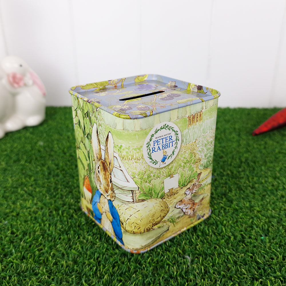 Peter Rabbit Tin Money Box | Piggy Bank | Gift for Kids – The Cracker ...