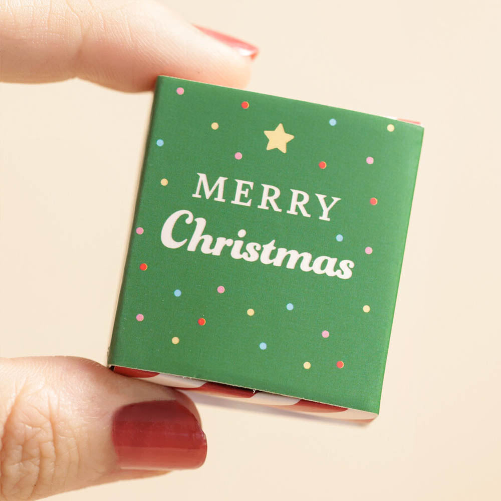 Merry Christmas | Mini Matchbox Token | Little Gift | Cracker Filler