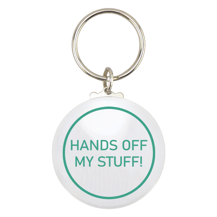 Hands Off My Stuff! | Fun Keyring | Office Banter | Cracker Filler | Mini Gift