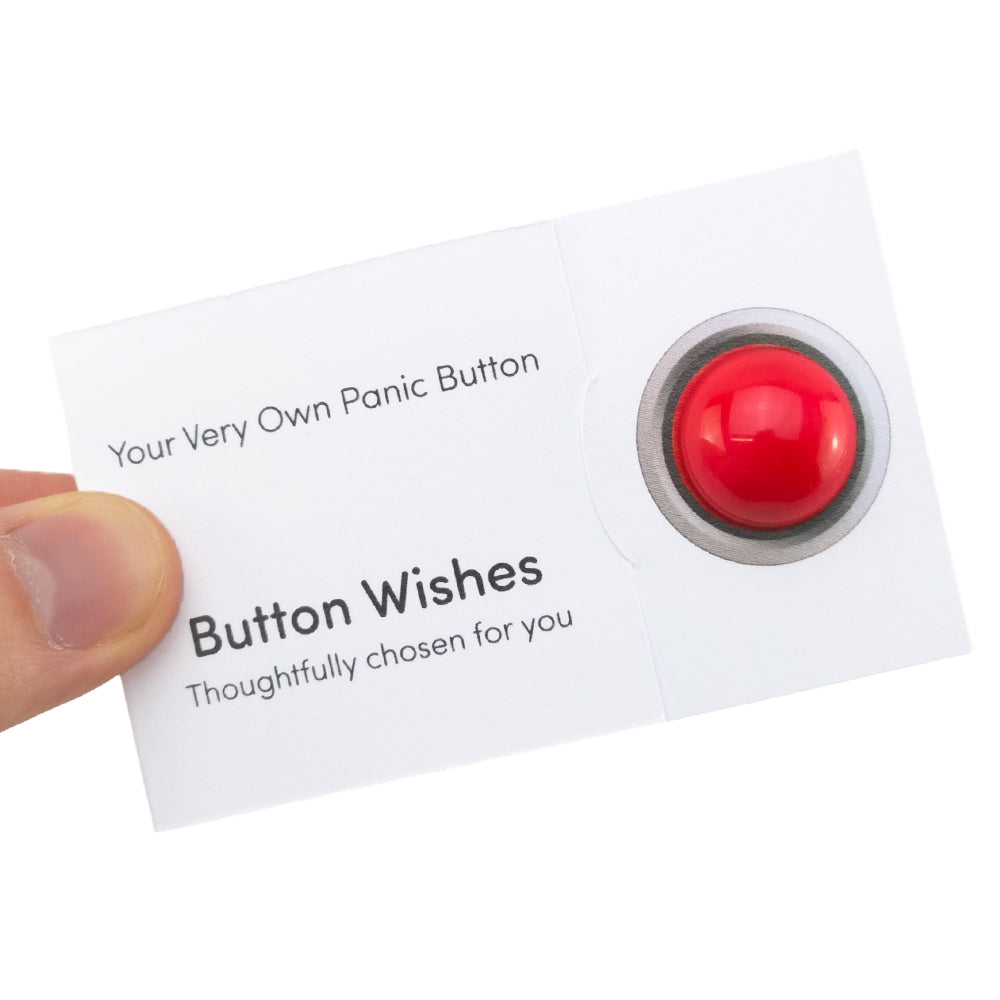 Your Very Own Panic Button | Button Wishes Sew On Token | Cracker Fill ...