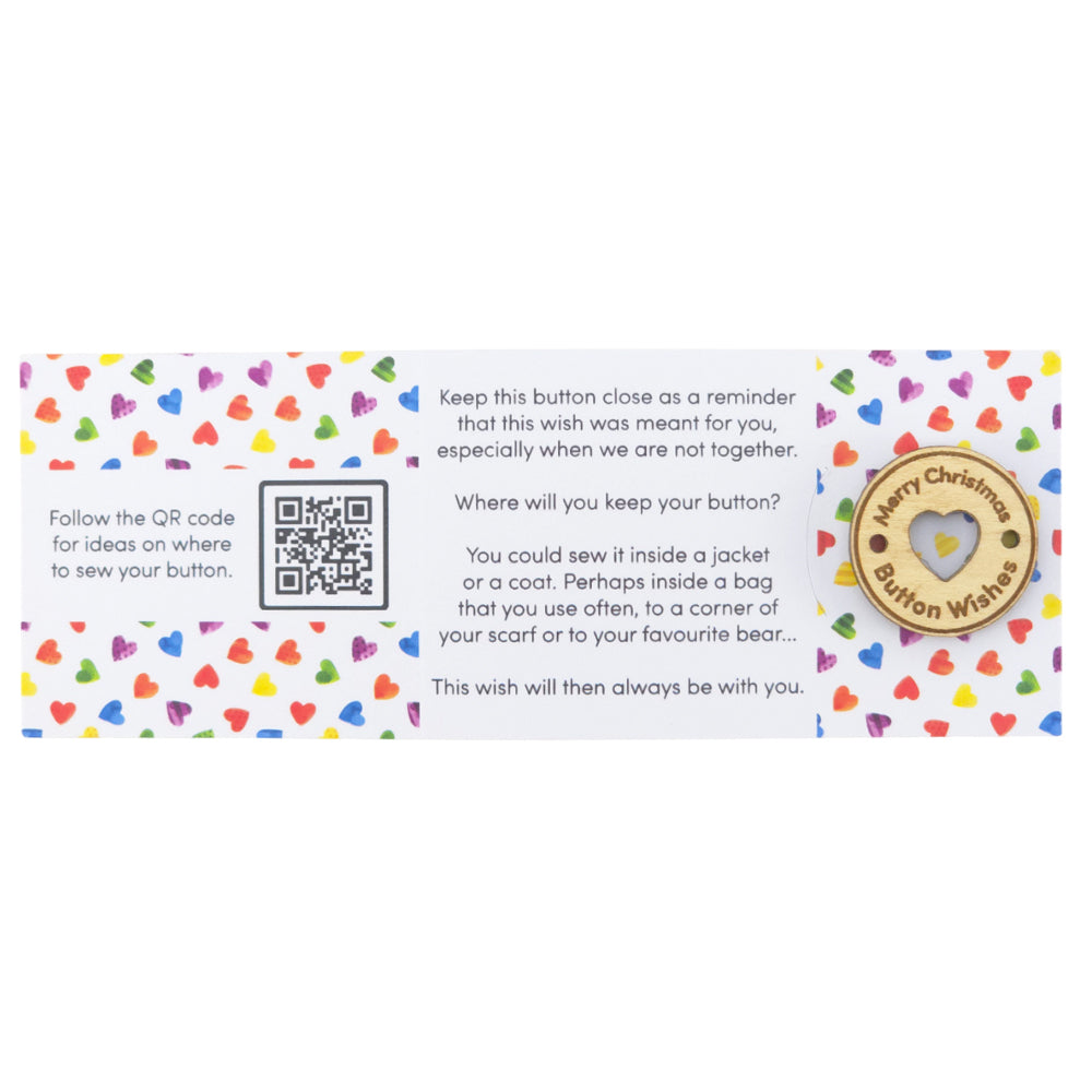 Proud Pride Love | Button Wishes | Merry Christmas Sew On Token | Little Gift