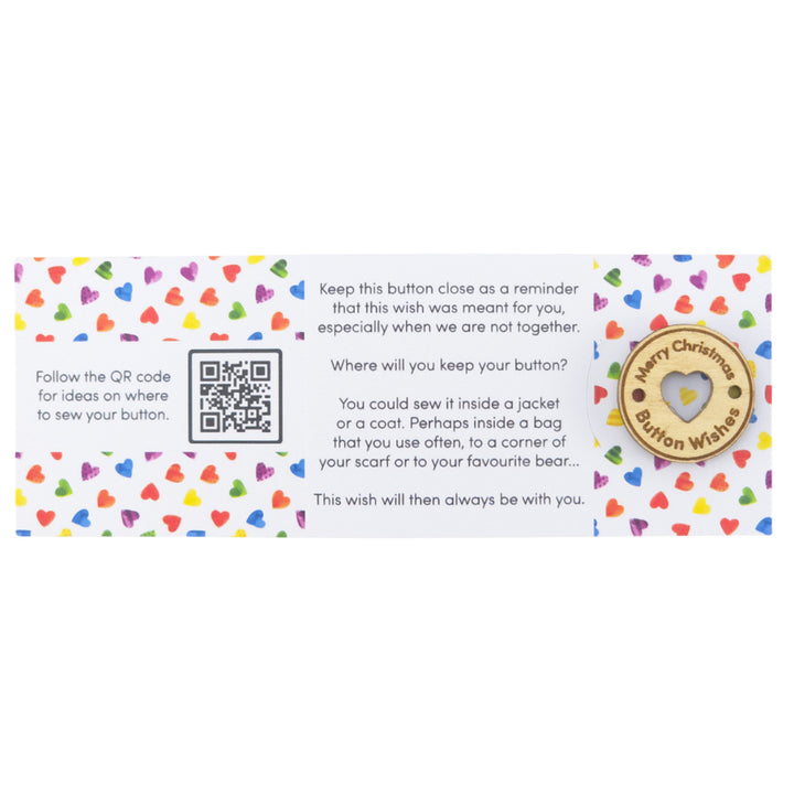 Proud Pride Love | Button Wishes | Merry Christmas Sew On Token | Little Gift