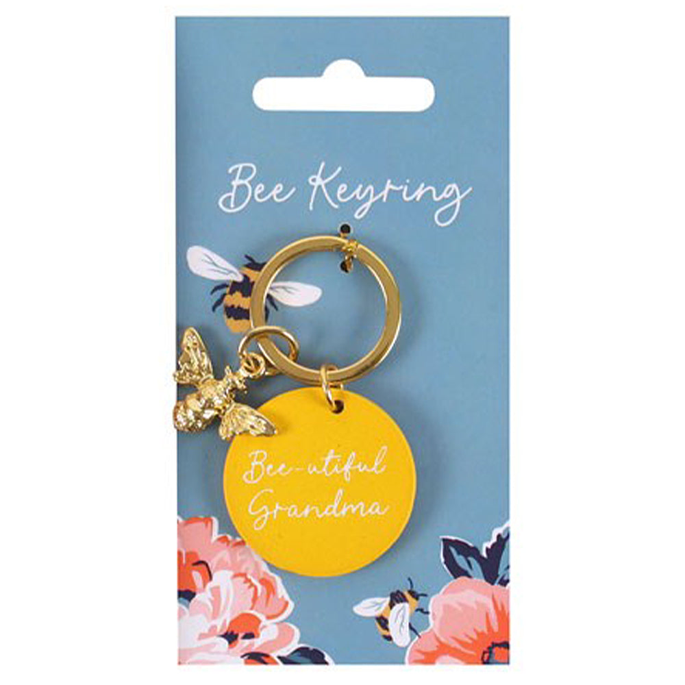 Bee-utiful Grandma Keyring | Golden Bee | Little Gift | Cracker Filler