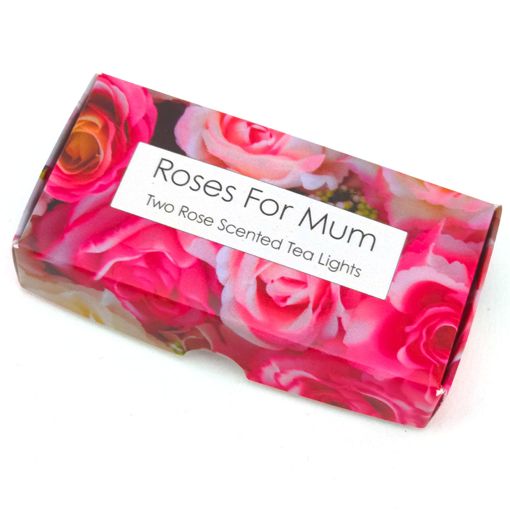 Rose Tealight Candles | Roses for Mum | Mini Gift | Cracker Filler