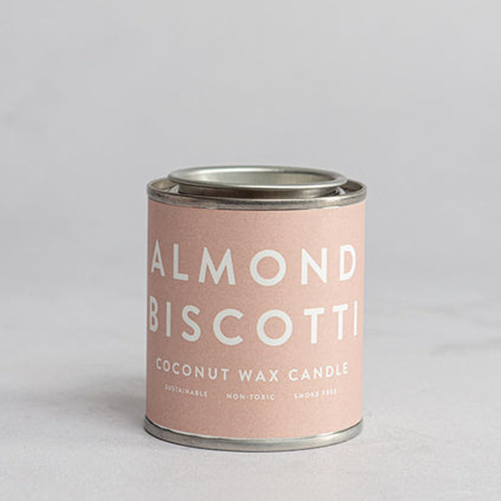 Almond Biscotti | Coconut Wax Candle in a Mini Tin | Cracker Filler | Little Gift