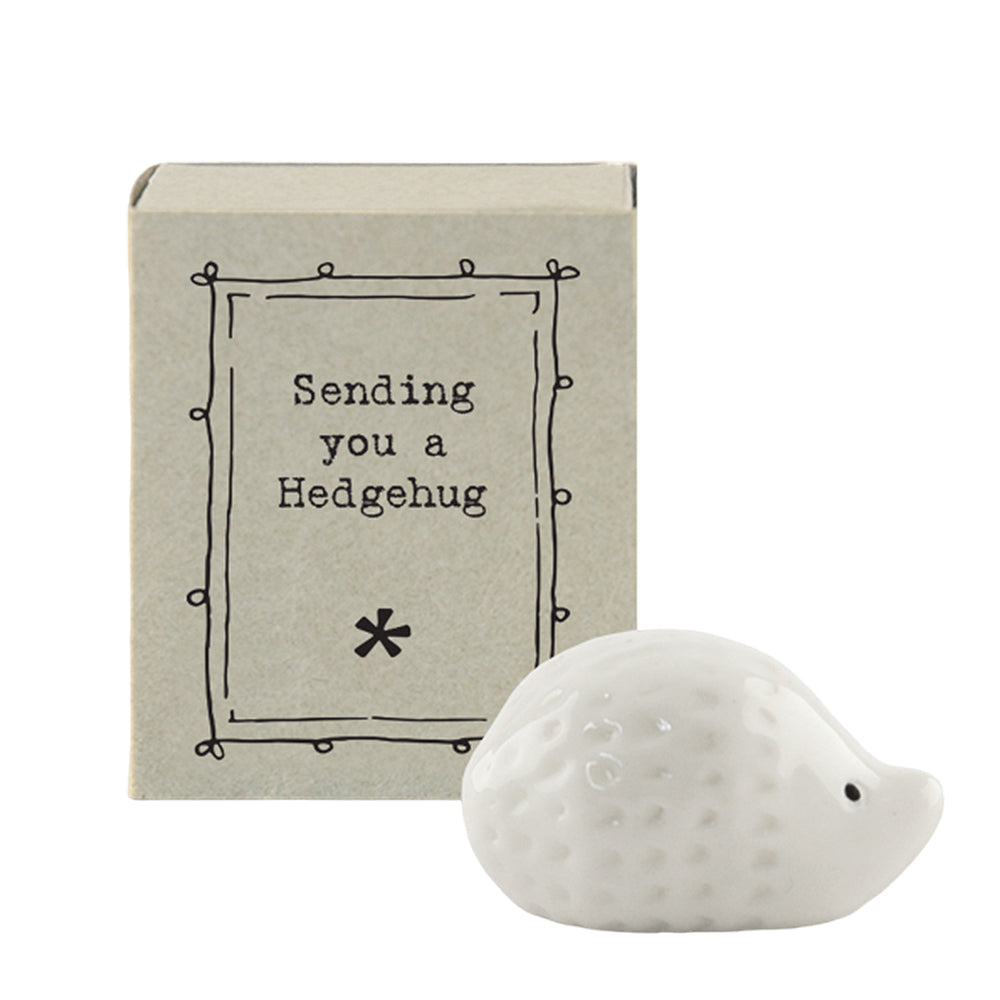 Sending You a Hedgehug | Ceramic Hedgehog | Matchbox Little Gift | Cracker Filler