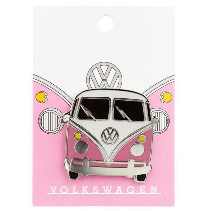 VW Camper Van | Pink Enamel Pin Badge | Little Gift | Cracker Filler