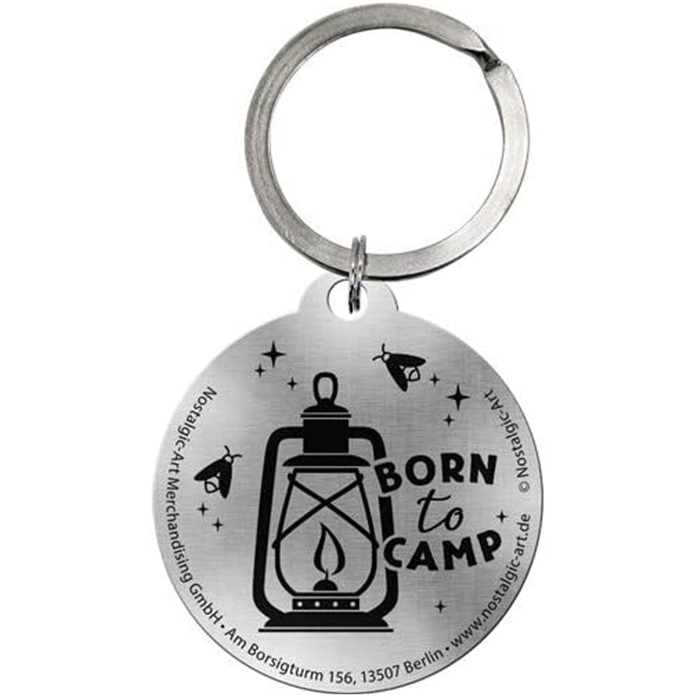 Born to Camp | Metal Keyring | Little Gift | Cracker Filler