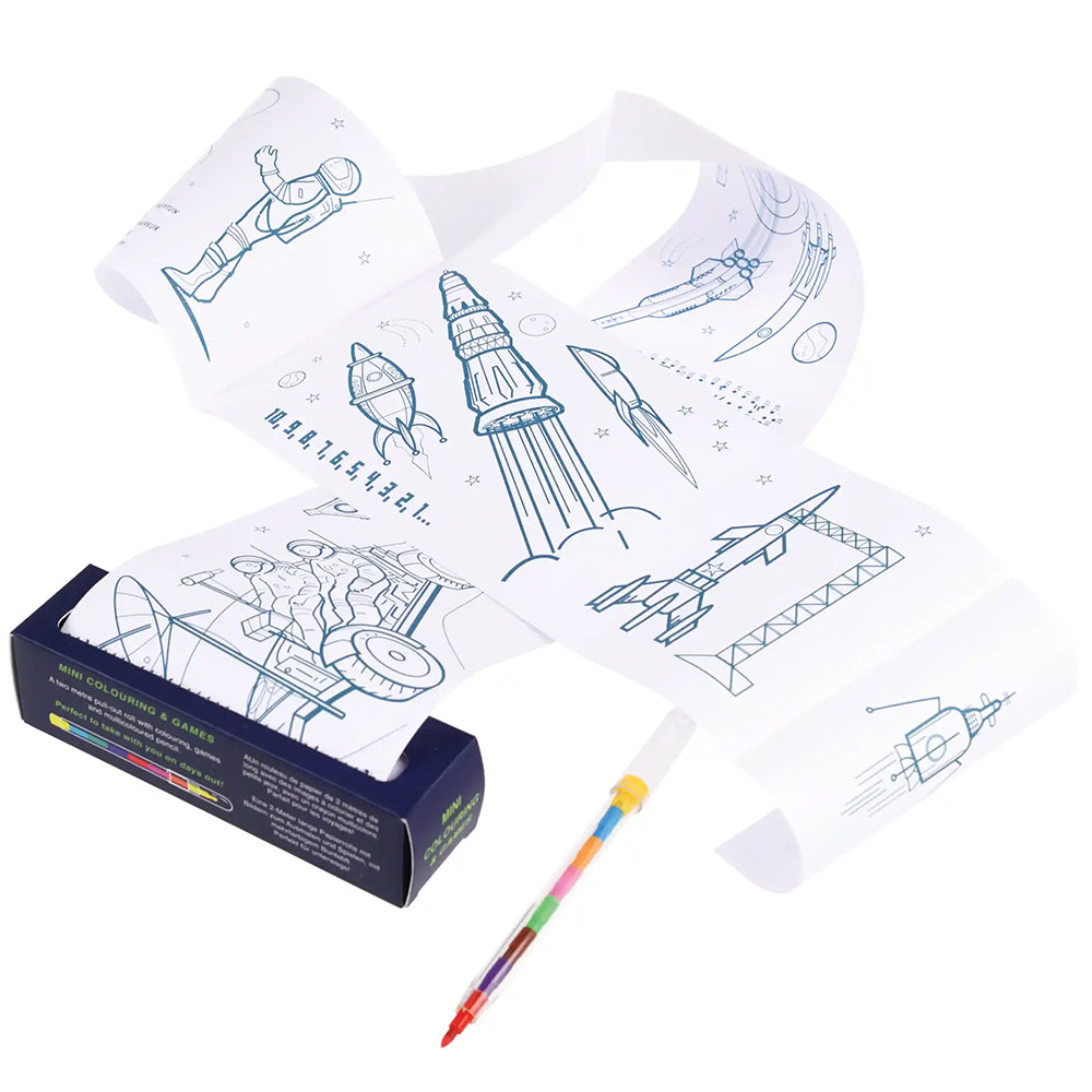 Space Age | Mini Colouring & Games | Party Bag Gift | Cracker Filler