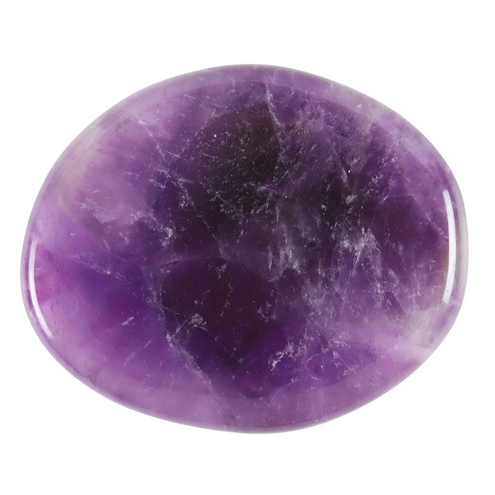 Stay Calm | Amethyst Crystal Palm Stone | Card & Bag | Cracker Filler | Little Gift
