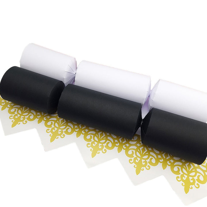 Monochrome Black and White | Bulk Craft Kits to Make 100 Crackers | Recyclable