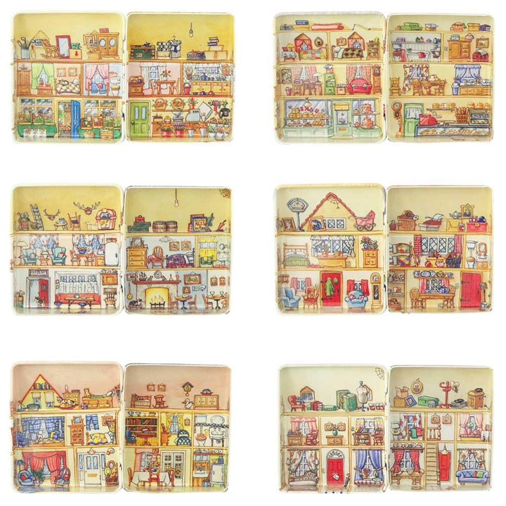 Single Little Cottage Tin | Print Inside &amp; Outside | Mini Gift | Cracker Filler