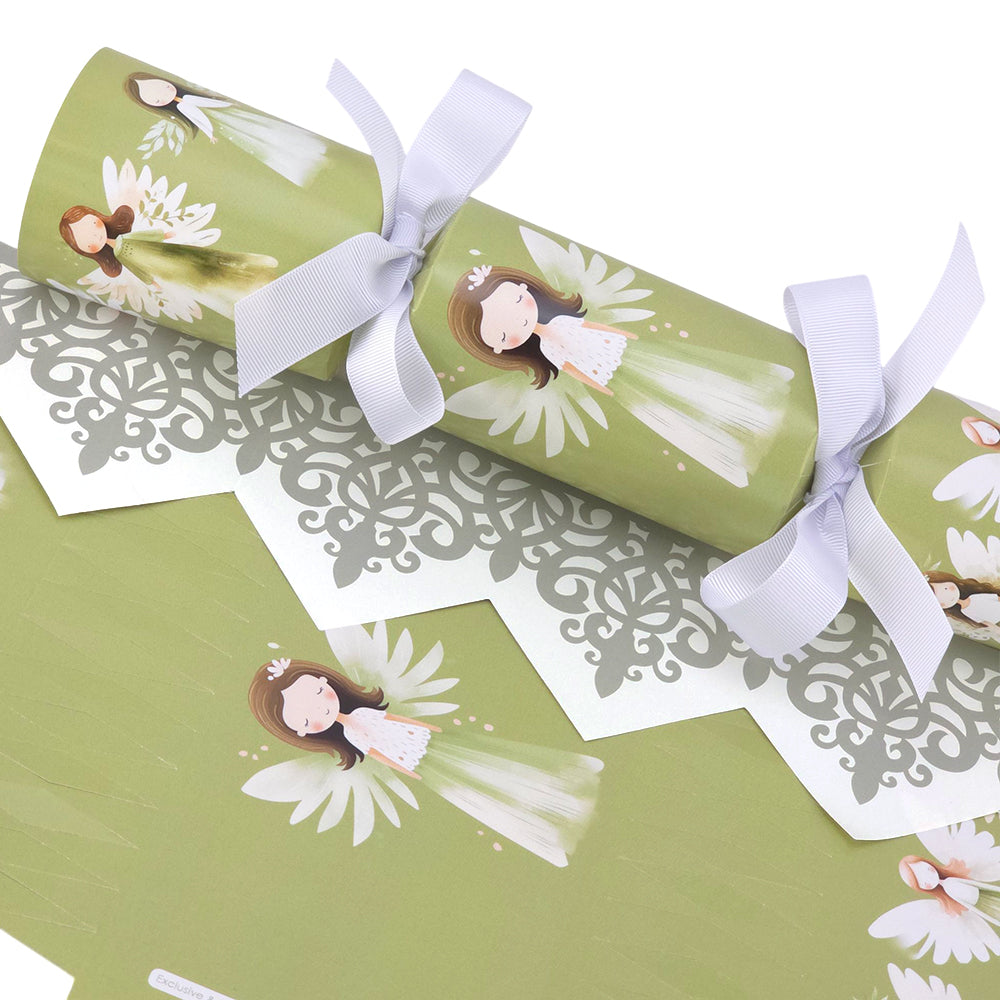 Whimsical Green Christmas Angels | Cracker Making Craft Kit | Make &amp; Fill Your Own