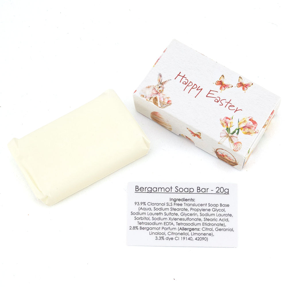 Happy Easter in Pink | Bergamot | 20g Travel Soap Bar | Cracker Filler | Little Gift