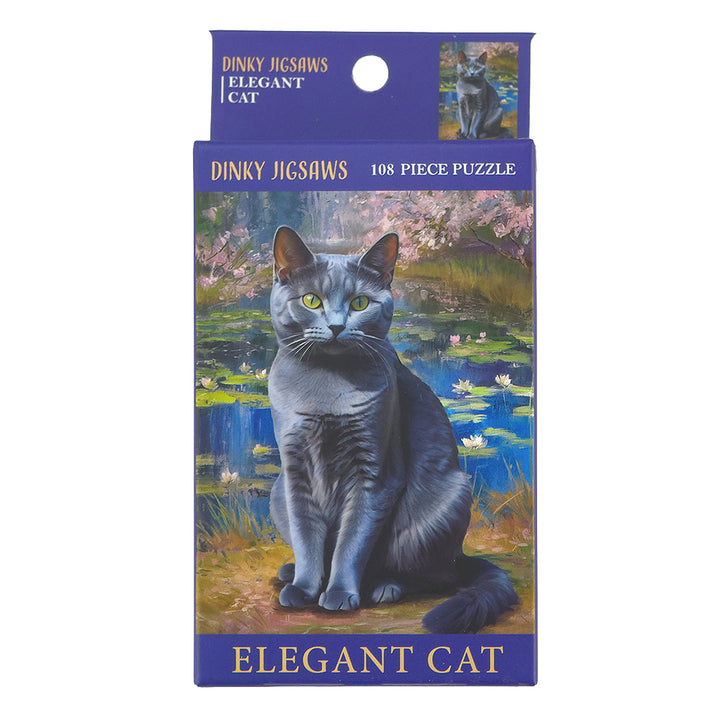 Elegant Cats Dinky Jigsaw Puzzle | 100 Pieces | Little Gift