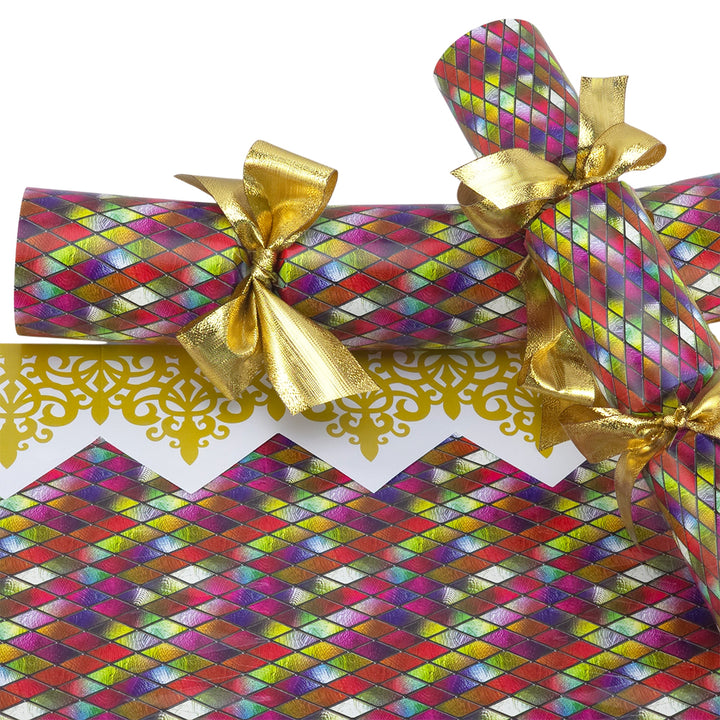 Stained Glass Diamonds | Cracker Making Craft Kit | Make &amp; Fill Your Own