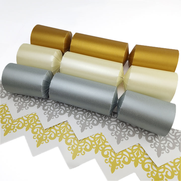 Pearlescent Tones | Craft Kit to Make 12 Crackers | Recyclable | Cracker Making