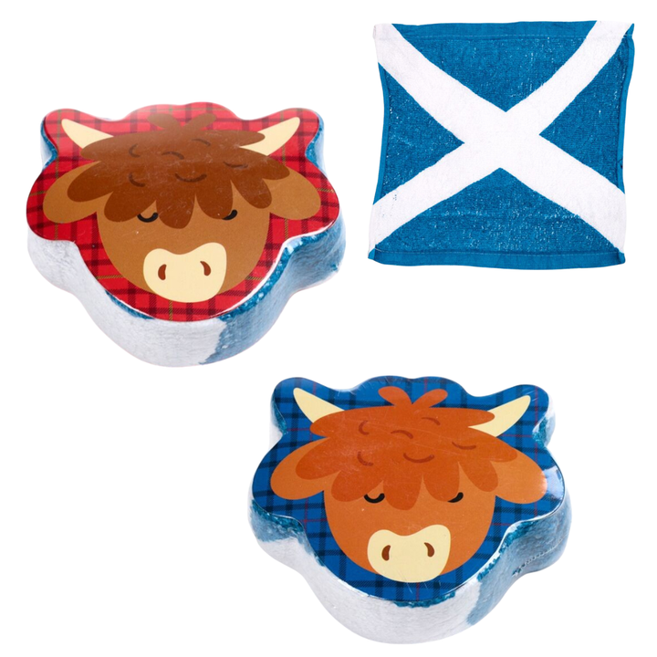 Highland Cow | Scottish Flag | Compressed Flannel | Single | Little Gift
