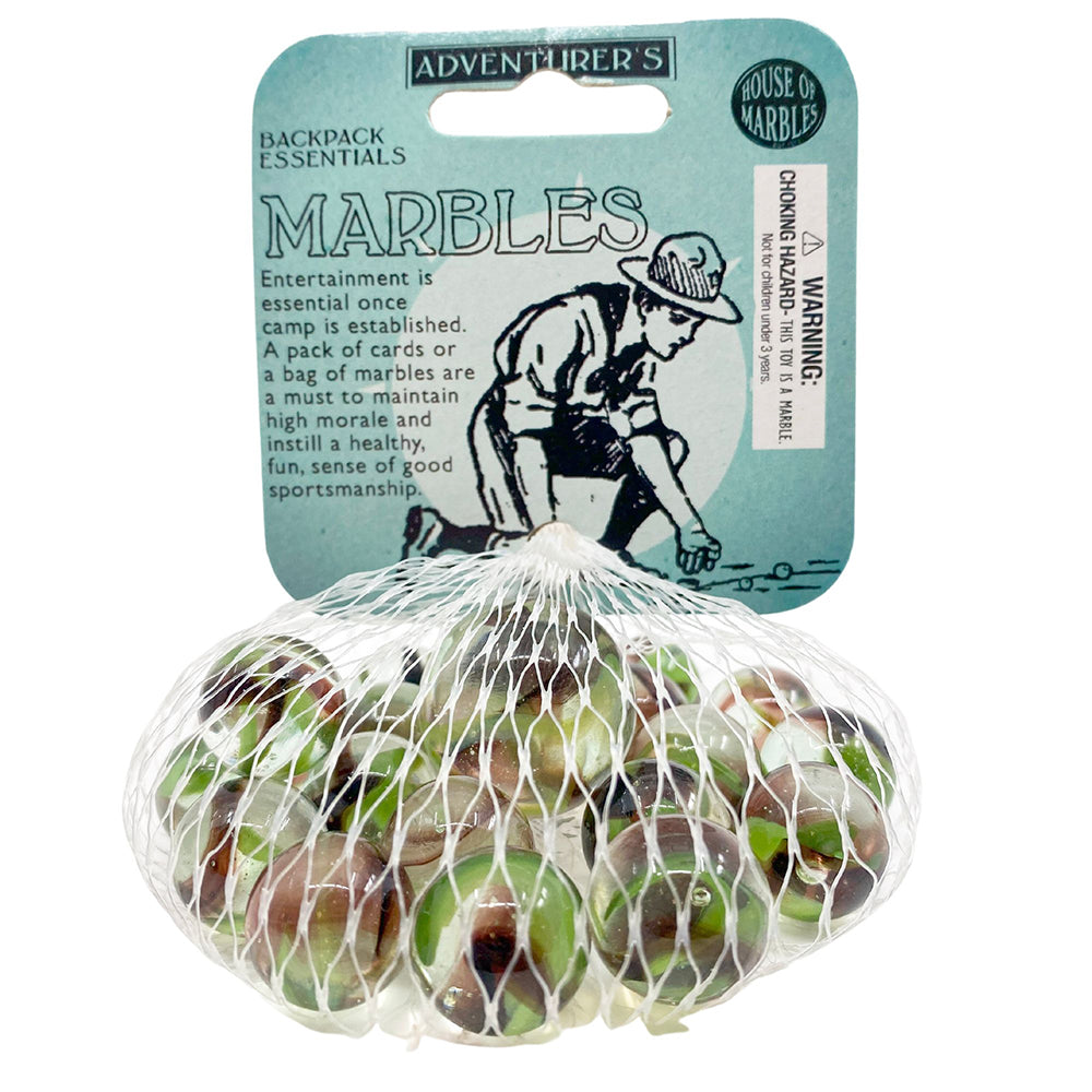 Bag of Camouflage Adventurers Marbles for Kids | Little Gift | Cracker Filler