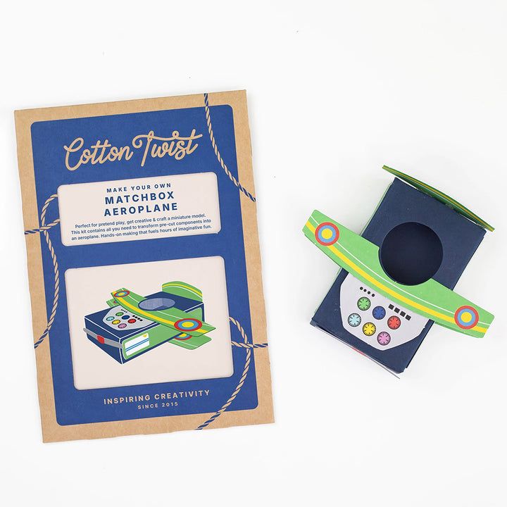 Make Your Own Matchbox Aeroplane | Complete Sustainable Craft Kit for Kids