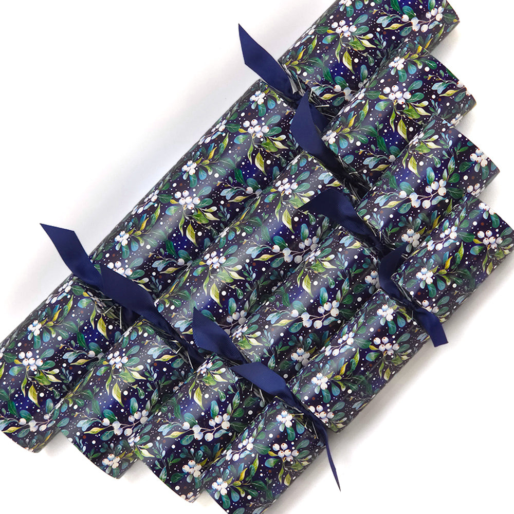 Reusable Keepsake Christmas Cracker Set | Midnight Mistletoe | Luxury DIY