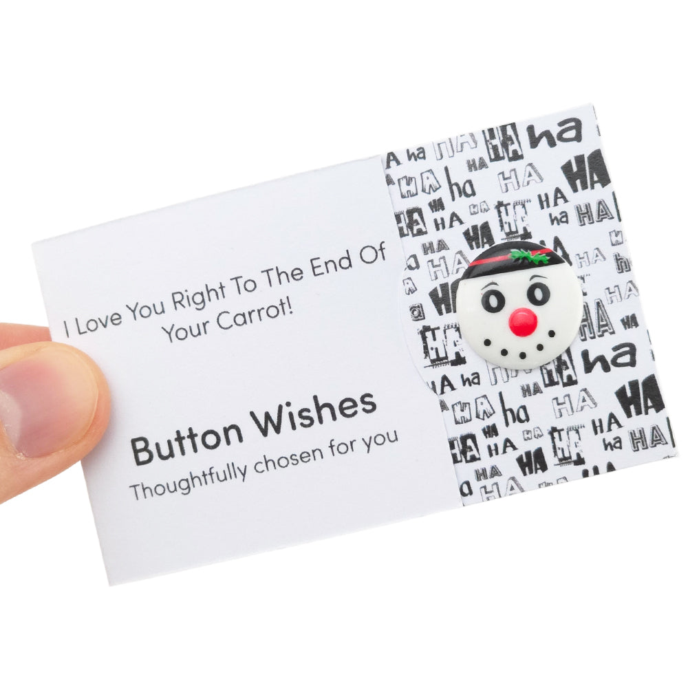 Love You to The End of Your Carrot | Button Wishes Sew On Token | Little Gift