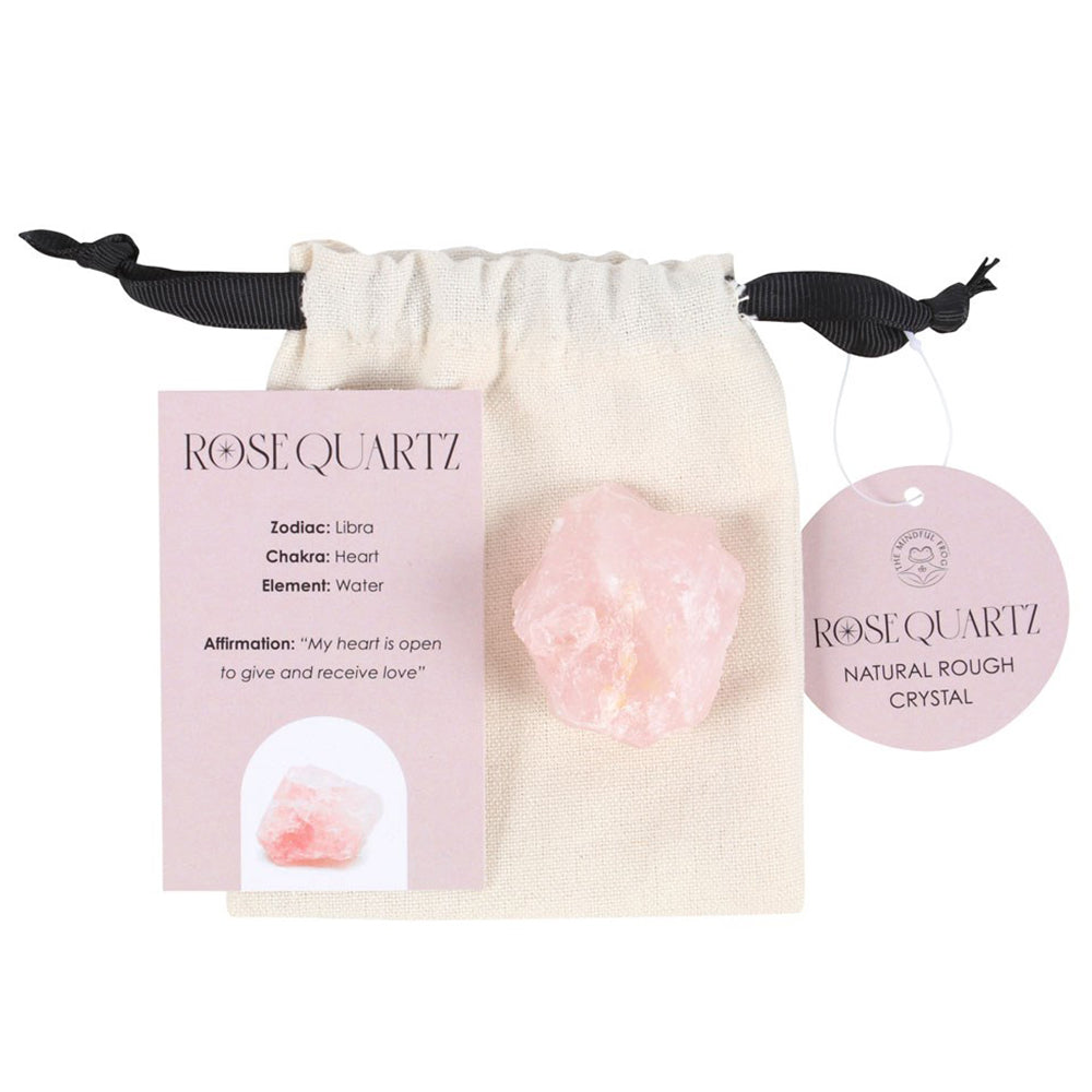 Rose Quartz | Healing Rough Crystal  & Bag | Little Gift | Cracker Filler