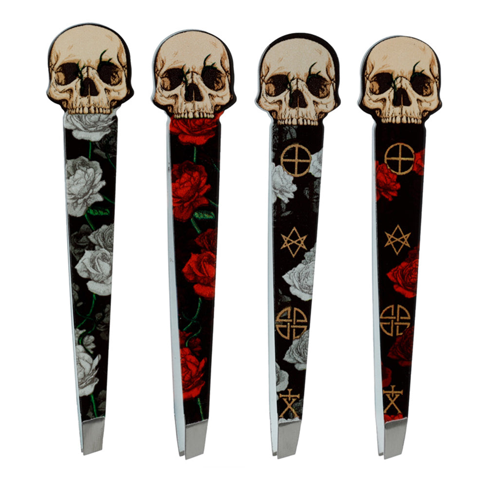 Skulls and Roses Tweezers | Gothic | Single | Little Gift | Cracker Fillers