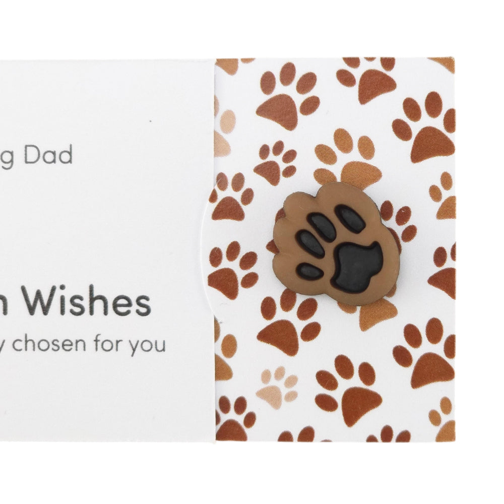 Dog Dad | Button Wishes Sew On Token | Little Gift | Cracker Filler