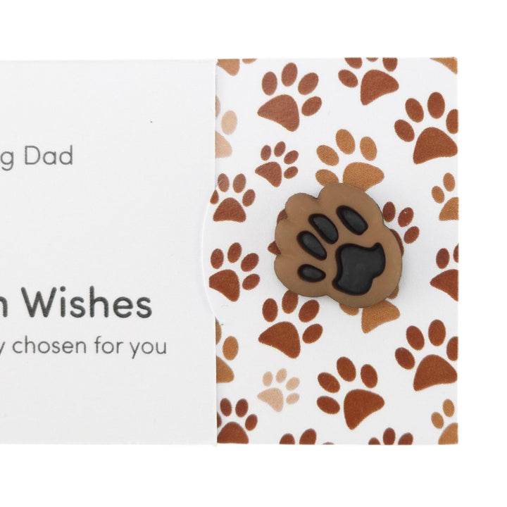 Dog Dad | Button Wishes Sew On Token | Little Gift | Cracker Filler