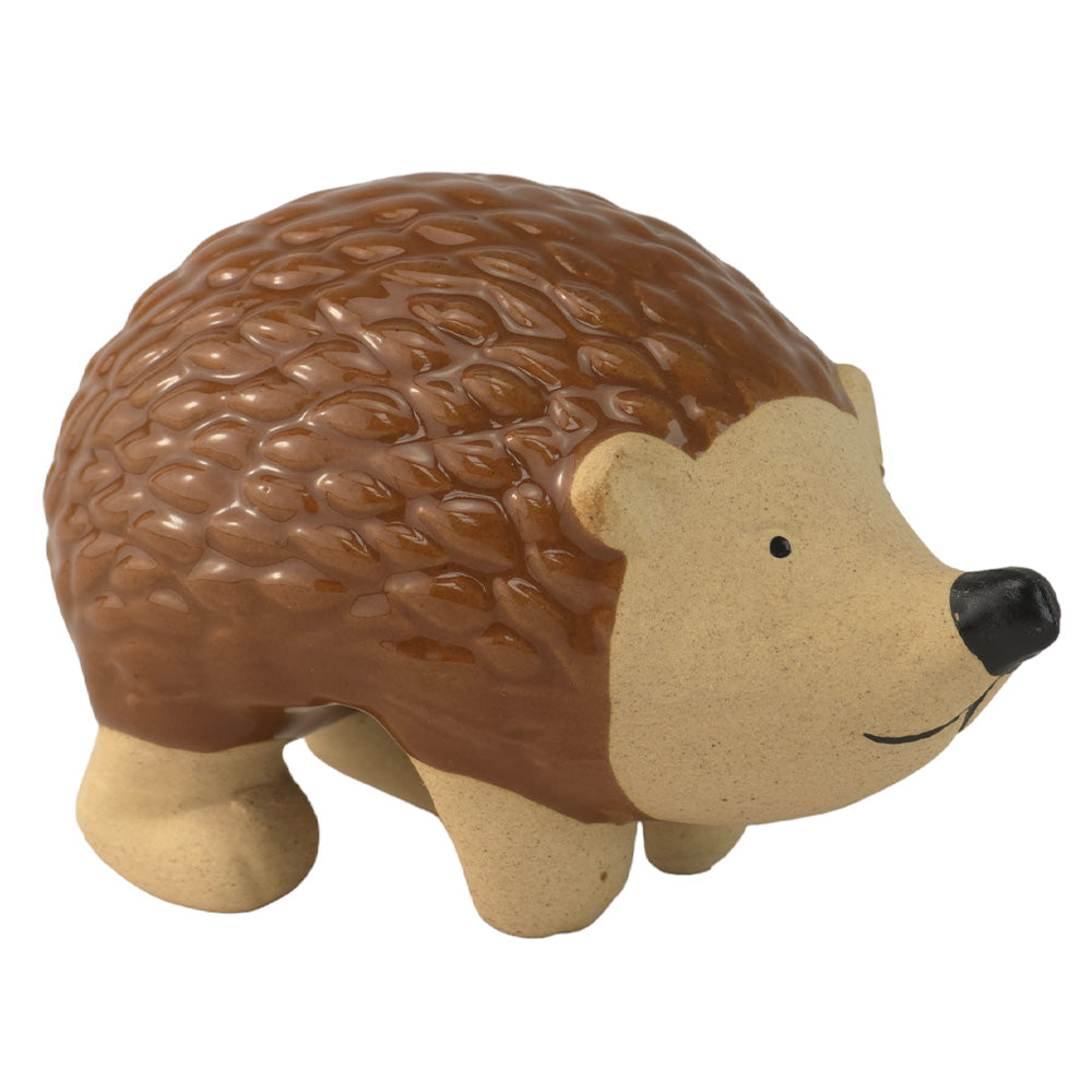 Dark Brown Hedgehog | Ceramic Pot Hanger | Mini Gift