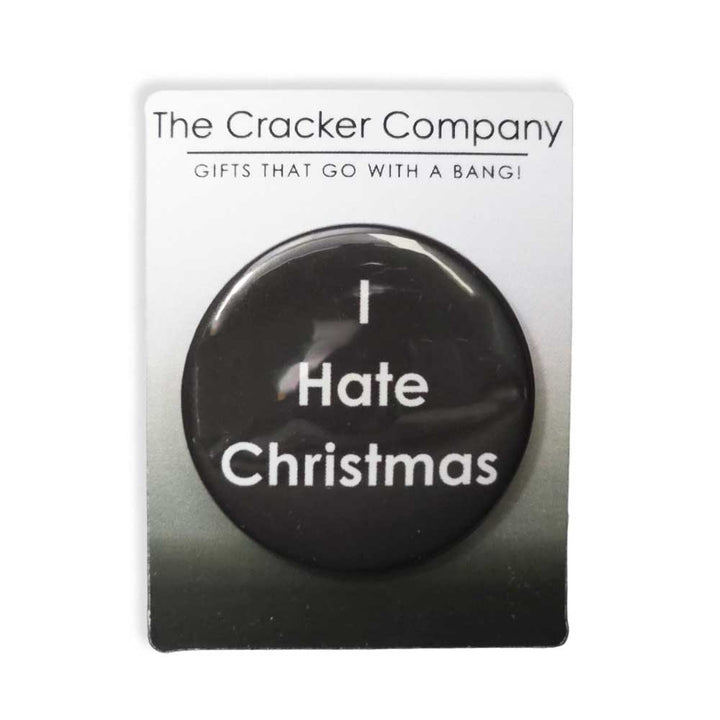 I Hate Christmas | 38mm Button Pin Badge | Little Gift | Cracker Filler
