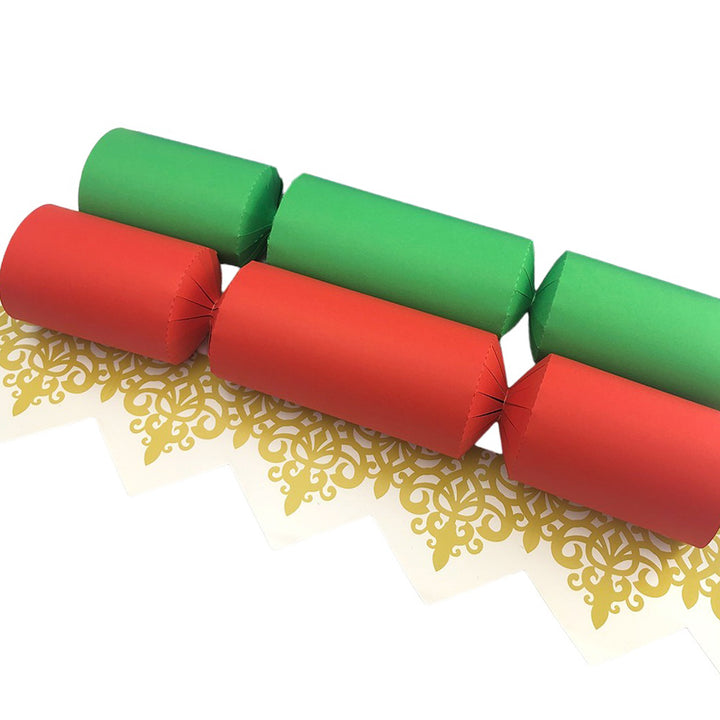 Bright Christmas Tones | Craft Kit to Make 8 Recyclable Crackers | Cracker Making