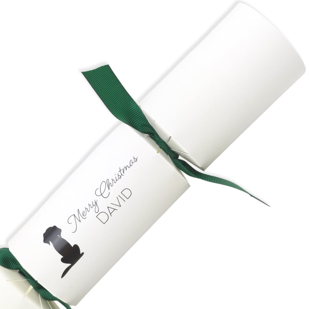 Personalised Dog Silhouette Crackers Craft Kit | Add Your Own Names | Minimum 4