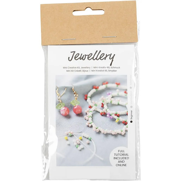 Mini Jewellery Craft Kit for Kids | Makes 3 Bracelets & Earrings