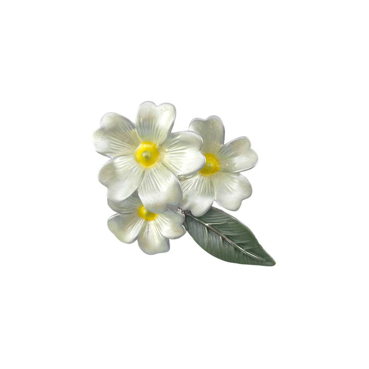 Pretty Primrose | Rhodium Plated Brooch | Little Gift | Cracker Filler