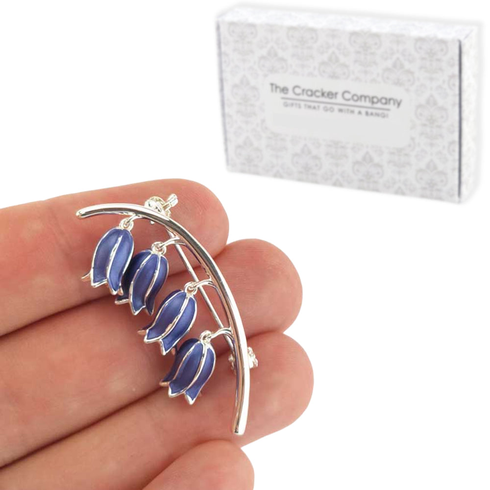 Dainty Bluebell Brooch | Deep Blue | 4.5cm Long | Little Gift | Cracker Filler
