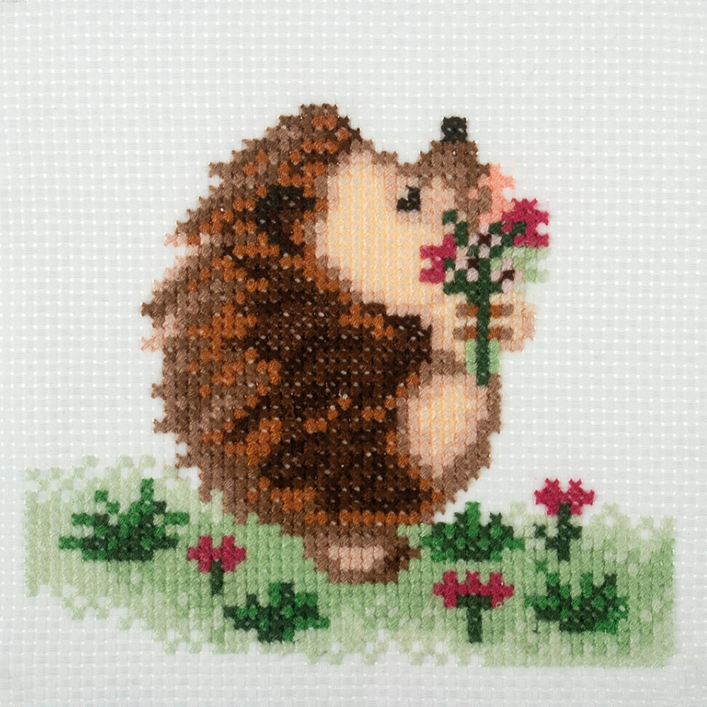 Hedgehog | Mini Counted Cross Stitch Kit | 13cm