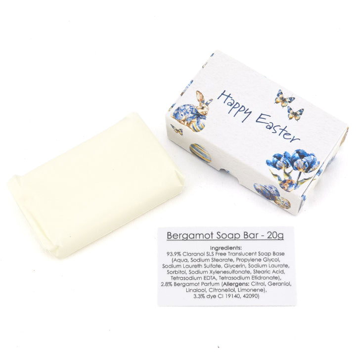 Happy Easter in Blue | Bergamot | 20g Travel Soap Bar | Cracker Filler | Little Gift