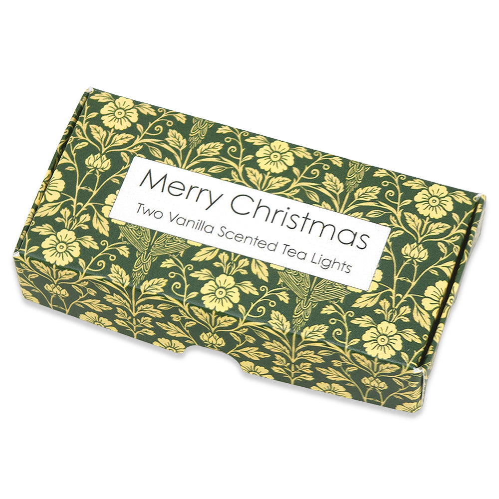 Vanilla Tealight Candles | Sage Florals | Mini Gift | Cracker Filler